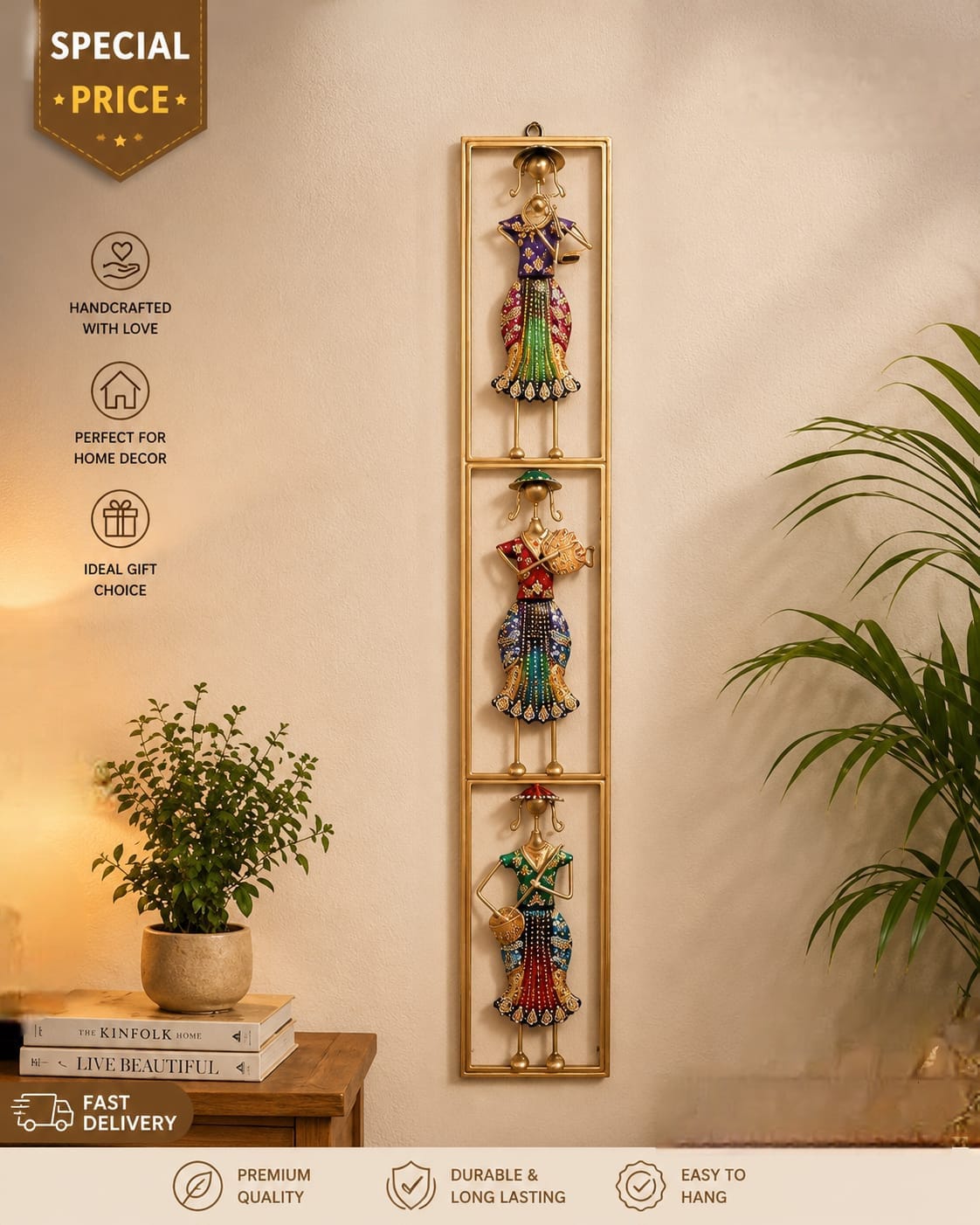 Pranjals House Modern Iron Wall Art Decor